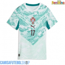 Camisa de time de futebol Portugal Rafael Leao #17 Replicas 2º Equipamento Feminina Mundo 2026 Manga Curta